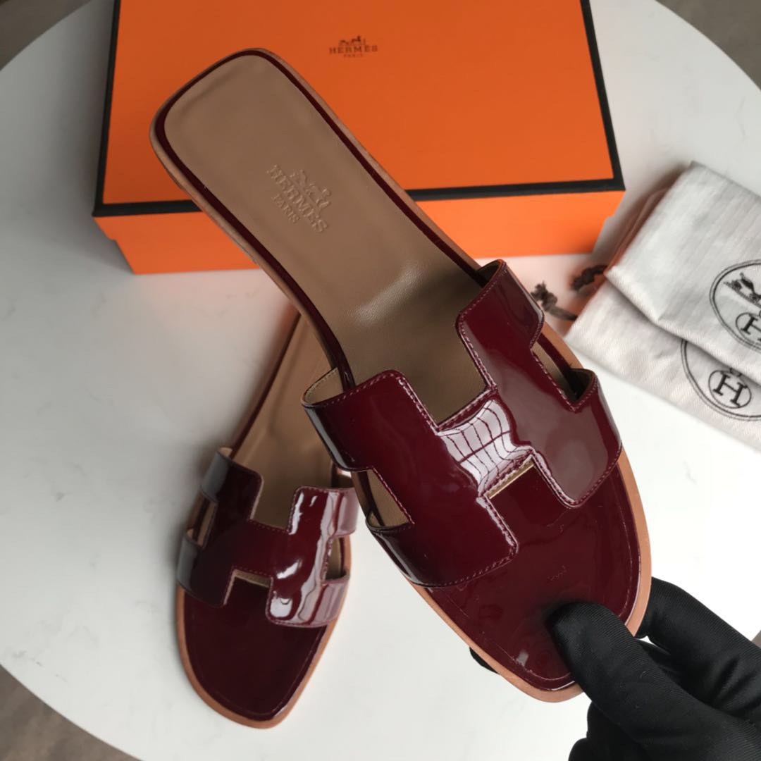 에르메스 올수공 오란 슬리퍼 샌들 페이던트 12